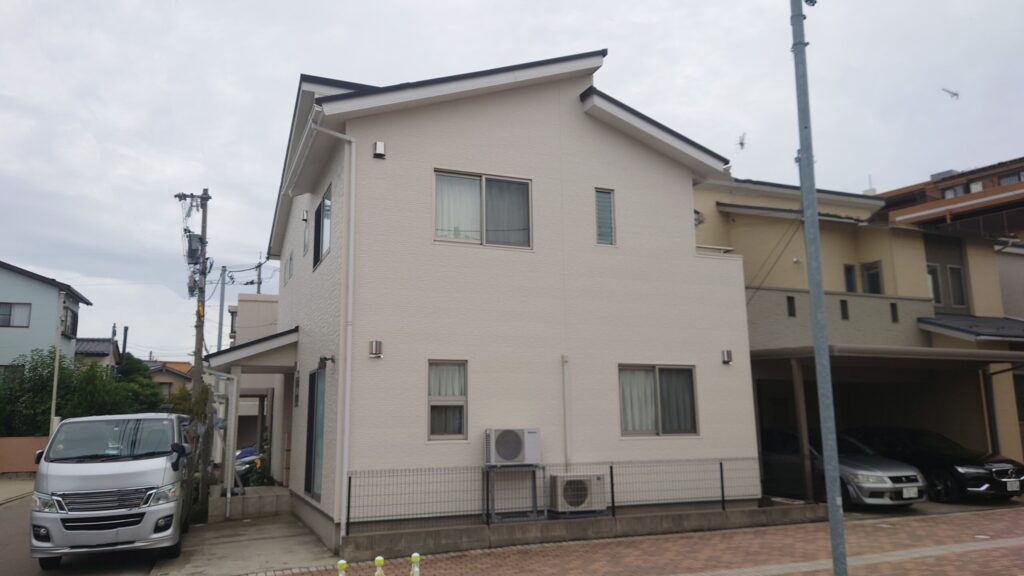外壁の改修が仕上がった住宅